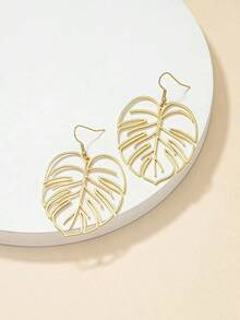 Leaf Drop Earrings - Vàng - Xem 2