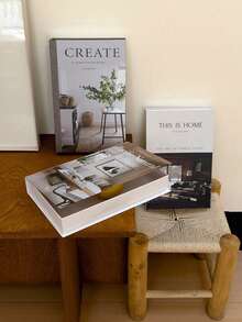 Modern Foldable Fake Book Decor, Minimalist Decorative Book Shelf Desktop Ornament Decorative Books For Home Decor -Faux Books Stylish Decoration Rustic Farmhouse Stacked Display Book Shelf Decor For Living Room, Aesthetic Books For Shelf Decor, Coffee Table Centerpiece, Ideal Festive Gift For Home Enthusiasts & Interior Design Lovers Must - Have Holiday & Home Decor Essential