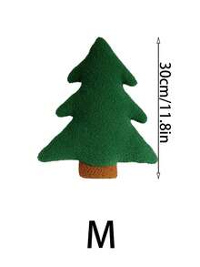 圣诞树抱枕，圣诞松树造型填充抱枕，可爱圣诞树造型毛绒抱枕，冬季圣诞装饰，适用于派对、家居、沙发靠垫、床饰、圣诞礼物、家居装饰、圣诞装饰、房间装饰、圣诞装饰