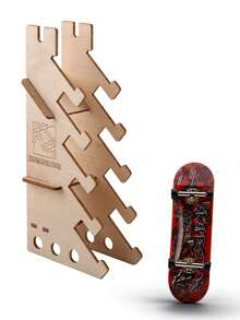 29毫米浅凹指板，带木制展示架，是滑板爱好者的理想礼物