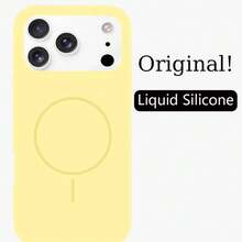 奢华亮面荧光液态硅胶手机壳，兼容 17 Air、16、15、14、13、12、17 Pro Max Plus，带磁吸软盖 - 灰色 - 查看 10