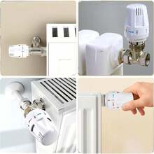 两件套恒温加热器，TRV M30 X 1.5 散热器恒温器，散热器恒温器头，散热器阀门更换头，供暖系统，办公室、家庭用恒温器散热器阀门
