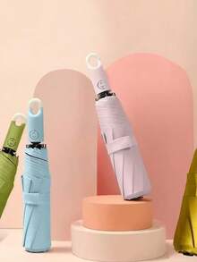 Premium Fabric Auto-Open Lock Umbrella – Windproof & UV-Protected Sunshade, Durable Water-Resistant Outdoor Essential