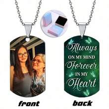 Customized Memorial Badge, Personalized Metal Keychain, Engraved Photo Necklace, Fashionable Pendant, Exquisite Customized Gift, Holiday Commemorative Items,Festive Calendar - Multicolor - View 23