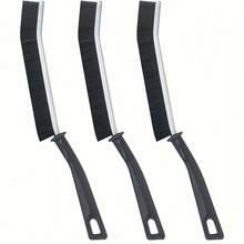 1 pieza Cepillo de limpieza multifuncional de plástico con ranura para ventana y cerdas duras - Mango cómodo, para limpiar ranuras de lavadora, grietas del baño, encimeras de cocina, usando herramientas de limpieza. Durante el embalaje y el transporte, el producto puede tener arañazos, desgaste leve, arañazos, descascarillado de pintura, suciedad, ligero sangrado de color, etc. Estos no son problemas de calidad y no afectan el uso normal del producto.