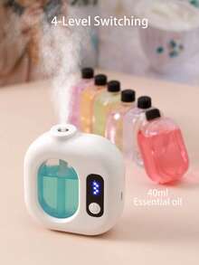 AOYI Small Aroma Essential Oil Diffuser Bathroom Bedroom Wall-Mounted Automatic Sprayer Air Freshener Home Office Hotel Portable Aromatherapy Machine Deodorant Perfume Device Living Room College Dorm Gifts Birthday Christmas Halloween New Year Easter Graduation Travel Vacation