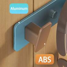 1pc Aluminum 4-Hook Coat Rack, Storage Hooks, Wall-Mounted Storage Hooks, Retro Style Coat/Key Hooks (White/Grey, 1/3/4/5/6 Hooks), Suitable For Bathroom, Kitchen And Entryway, Bathroom Decor And Accessories, Coat Rack, Aluminum 4-Hook Coat Rack, Wall-Mounted Storage Hooks, Retro Style Coat/Key Hooks, Suitable For Bathroom, Kitchen And Entryway (Black, 3/4/5/6 Hooks) - Multicolor - View 10