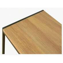 Escritorio Diseo Industrial para Computadora o Laptop, Minimalista Home Office, Recamara o Juvenil, Fcil Armado, con Estructura Resistente Maple - BASE NEGRA DE NOGAL - Ver 5