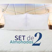 Almohadas de Microfibra Suaves y Comodas Pack de 2, Blancas con Memory Foam - 1 - Ver 5