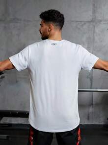 Under Armour Camiseta de manga corta UA Coolswitch para hombres, deportes al aire libre, fitness, cómoda y casual, 100% poliéster, cuello redondo clásico y diseño minimalista - Blanco - Ver 2