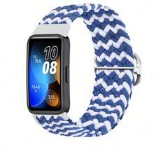 Nylon Sport Loop Uhrenarmband Ersatz Armband kompatibel mit Huawei Band 8/9/10 Smartwatch Zubehör Armband langanhaltend, leicht, verstellbar, weich, bequem, atmungsaktiv für Herren, Damen, Unisex Fitness Laufen