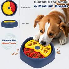 Interactive Dog Puzzle Toy With Treat Dispenser, Slow Feeder Treat Dispenser Suitable For Small To Large Breed Dogs, Intelligence Training With Slow Release Treat Dispenser - Multicolor - View 2