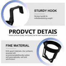 2 PCS Car Door Lifting Glass Beverage Storage Rack, Portable Hanging Insert Elastic Plastic Hollow Design Car Side Door Inner Cup Holder, Modification Accessories Black #12 - Initial - View 6