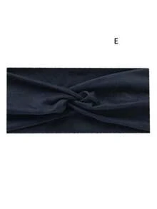 1 pieza Diadema elástica de unicolor para mujer, pañuelo de moda para maquillaje y deporte, diadema vintage, accesorio para el cabello, bandana para mujer