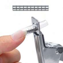 10/30 piezas Imán cilíndrico fuerte de ojo de gato multifuncional Posicionador de corte de uñas Mini imán de ojo de gato desmontable Barra magnética de precisión de ojo de gato para esmalte de uñas de gel UV