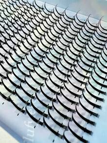 New 240pcs 16-18MM Spiky Lash Extension Premade Individual Lashes Cluster Eyelash Extensions D/DD Curl Wispy Lash Clusters Volume  Eyelash Fairy Halloween Cosplay Manga Lashes - 黑色 - 查看 6