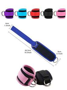 Fitness Ankle Straps-Ankle Strap For Cable Machine-Adjustable D-Ring,One Size Fit With Premium Padding, Glute Kickback Ankle Strap, Ankle Cable Straps For Workout, Booty Workout, Leg Extension, Hip Abductors & Lower Body Exercises., Gym, Sport, Gym, Home Exercise, Sport Accessories, Gym Accessories, CrossFit Accessories