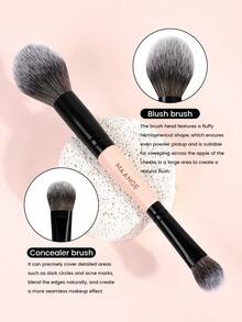 MAANGE 1pc/2pcs/3pcs6pcs/7pcs Professional Dual-Head Facial Makeup Brush,Soft To Touch,Multifunctional Makeup Tool,With Paper Box,Contain Powder Brush,Blush Brush,Concealer Brush,Smudge Brush,Foundation Brush,Contour Brush,Blending Brush,Gentle On Skin,Suitable For All Skin Types,For Perfect For Daily Use And Travel,Gift For Women & Girl,Foundation Brush,Concealer Brush,Blush Brush,Contour Brush,Blush Brush,Bronzer Brush,Powder Brush,Foundation Brush,Blush Brush,Giveaways - Multicolor - View 8