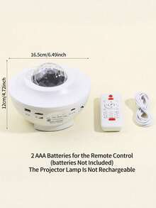 1件装音乐星空投影夜灯 - RGB音箱灯带，带遥控器和定时器，USB供电 - 卧室氛围营造和送礼佳品 - 彩色 - 查看 13