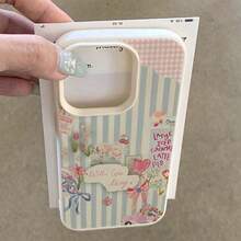 1 chiếc ốp lưng điện thoại bằng chất liệu TPU, họa tiết hoa trái tim, thời trang, đa năng, cá tính, tương thích với iPhone 13/17/16/15/14/13/12/11/Pro/ProMax/PLUS, phiên bản quốc tế, không phải phiên bản nội địa. - trắng - Xem 3