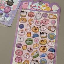 New Cute INS Style 3D Cartoon Acrylic Brick Stone Stickers, Strong Adhesive, Suitable For Decorating Scrapbooks, Phone Cases, Desktops, Rooms, Laptop Covers, Etc.