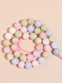 1 hebra de cuentas de piedras naturales Auratus, jade birmano, cristal de sandía, cuentas sueltas de piedras preciosas de curación de energía para hacer joyas, pulseras y collares DIY