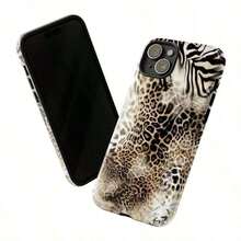Animal Print Cheetah Zebra Tiger Phone Case Retro Design, Aesthetic Phone Cover For IPhone 16 Pro Max, , Pixel - Màu hỗn hợp 1 - Xem 1