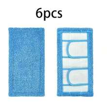 Flat Mop Replacement Heads, Washable Reusable Durable To Save Money, Microfiber Pad, High Absorption, Dry And Wet Dual-Use, Fit For Most Flat Mop, Easy To Clean, Home & Living, Household Cleaning & Personal Care, Cleaning Tools, Mop Sets, Flat Mop Cloth - 藍色 - 查看 7