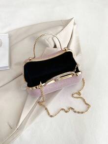 Fashionable Casual Party Versatile Chain Handbag For Women - Pink - View 5