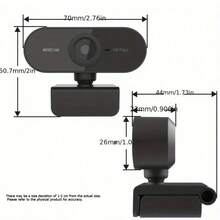 1个1080P全高清网络摄像头，内置麦克风和隐私盖，USB接口，支持视频通话、自动对焦，适用于会议、课堂、在线办公等场景。