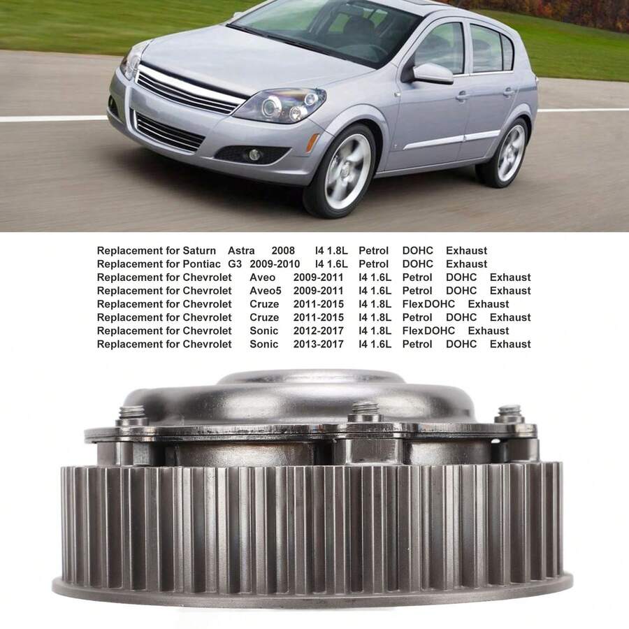 Engranaje del árbol de levas de escape del motor 55567048 Recambio para Aveo Aveo5 2009-2011, fabricación de precisión para un funcionamiento preciso y fiable. - Gris - Ver 1