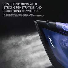 SOKANY 1600W High Power Steam Iron, Electric Iron, Clothing Wrinkle Remover, Fast Heating, 5 Temperature Settings, Free Switching. 190ml Large Water Tank, No Frequent Refilling, Suitable For Home Use And Business Professionals