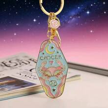 Bộ 12 móc khóa tráng men hình 12 cung hoàng đạo, thích hợp làm quà tặng cho bạn bè, gia đình, quà sinh nhật và phụ kiện trang trí túi xách. - Nhiều màu - Xem 19