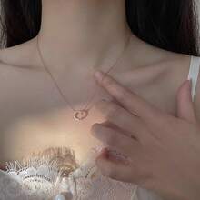 1pc Fashion Stainless Steel Cubic Zirconia Decor Roman Numeral Detail Round Pendant Necklace/Bracelet For Women For Daily Decoration ,Music Festivals, Party