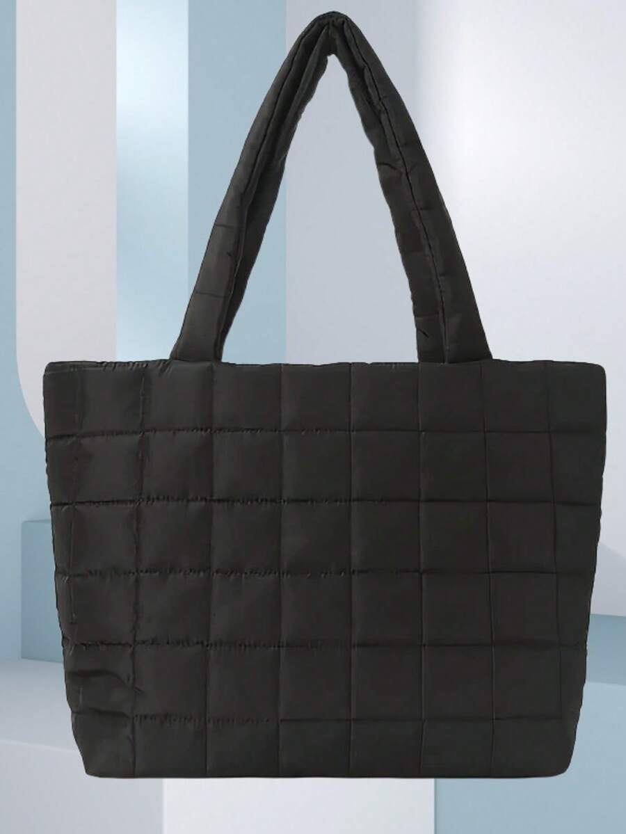 1 Stück 2025 Top Verkaufs Grenzüberschreitende Mode Lässig Große Kapazität Tasche, Damen Neue Samt Unterarm Tasche Einfache Einzelschulter Umhängetasche