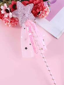 1 pieza/3 piezas/5 piezas Varita mágica, Varita de hada, Varita con estrella de brillo, Varita mágica, Accesorios para actuaciones de fiesta - Multicolor - Ver 22