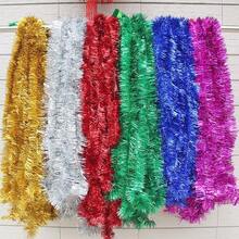 2m Christmas Tinsel Garland Hanging Decor, Christmas Decoration, Birthday Party, Wedding Supplies, Colorful Streamer Home Decor Christmas Decorations Room Decor Winter