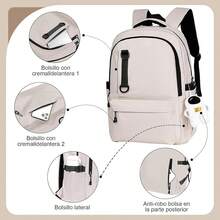 Multipurpose Small Backpack - ベージュ - チェックする 4