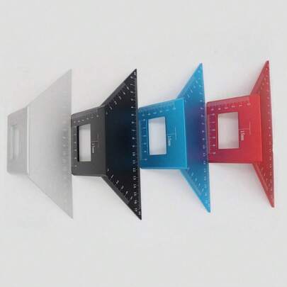 مسطرة قياس وتحديد للنجارة، أداة مقياس متعددة الوظائف، مسطرة تخطيط نجارة عالية الدقة، لوازم نجارة صناعية احترافية، قوية ومقاومة للماء، مناسبة لتجميع الخزانات وصنع الديكورات الخشبية