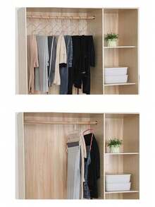 1/5/10pcs 5-Tier Plastic Multi-Functional Pants Hanger, Can Be Used To Store Ties, Scarves And Pants - Multicolor - View 3