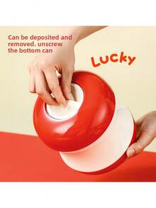 1 pieza Hucha con forma de manzana linda, contenedor para guardar monedas y billetes, adecuado para ahorrar cambio suelto