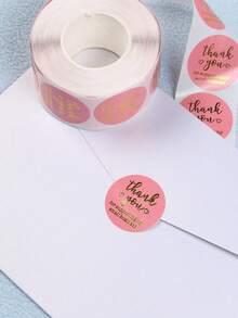 500 etiquetas adhesivas de "Gracias por apoyar mi pequeño negocio" para decoración de regalos de Navidad, papelería de negocios - Rosa - Ver 9