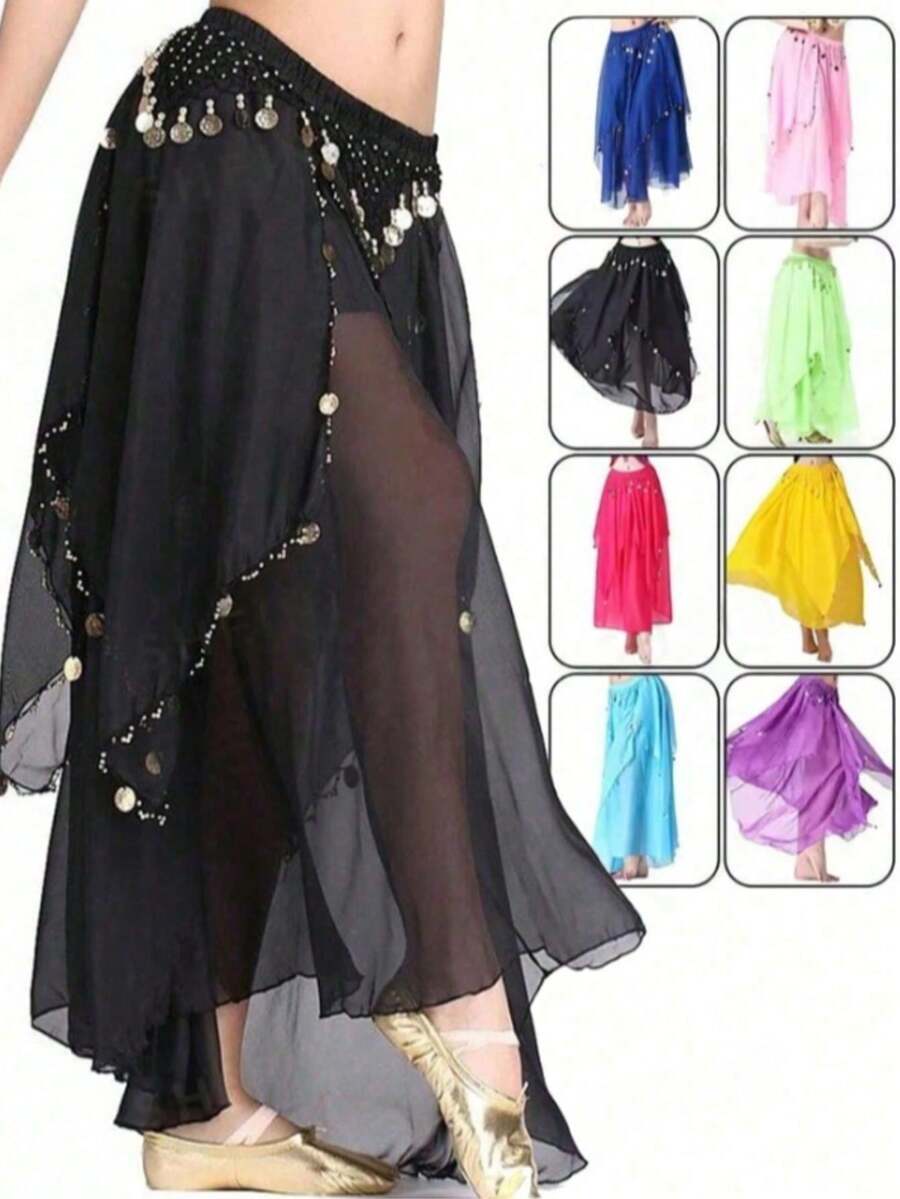 إكسسوارات رقص البطن، سلسلة خصر التنورة، أداء الرقص، أداء الجمباز، 1 قطعة إكسسوار رقص، إكسسوارات الرقص، سلسلة خصر رقص البطن، حزام خصر الرقص، وشاح لف الخصر، وشاح خصر للتمرين، سلسلة خصر معدنية، وشاح ورقصة الورك، زي رقص لجميع المواسم