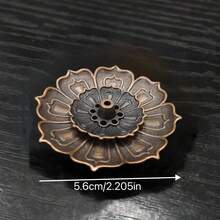 1pc Lotus Flower Incense Holder, Zen Style Incense Stick Holder, Home Decor Incense Burner Tray