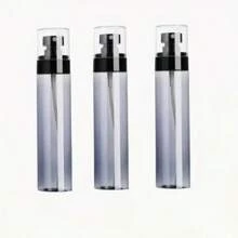 Ultra Fine Fog Refillable Spray Bottle -1.01 Oz To 4.06 Oz Portable Travel Spray Bottle Black Transparent Plastic Split Bottle For Hair Styling, Cleaning, Plant And Skin Care, Portable Travel Suit, Easy To Clean, PVC Free