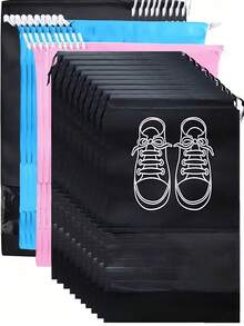1/5/10 pezzi Borsa per conservazione scarpe con corda, borsa da viaggio con chiusura a cordoncino sicura, borsa impermeabile portatile per imballaggio scarpe, borsa multifunzionale per conservazione, organizer per scarpe, borsa da spiaggia impermeabile per uomo e donna, forniture per viaggi, articoli per la conservazione e l'organizzazione domestica, articoli essenziali per viaggi, accessori per il ritorno a scuola, forniture per il ritorno a scuola, accessori per vacanze estive