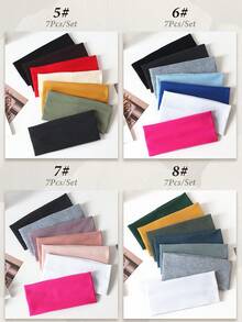 7 piezas Diademas de mujer de unicolor y a rayas, versátiles para maquillaje, deportes, uso casual, otoño, accesorios para el cabello, accesorios para el cabello para mujeres, viajes, accesorios, accesorios para mujeres, accesorios para el cabello, herramientas para el cabello, cosas para el cabello, cosas, accesorios de belleza, regalos, viajes, regalos para mujeres, cosas para el cabello, rellenos de calcetines