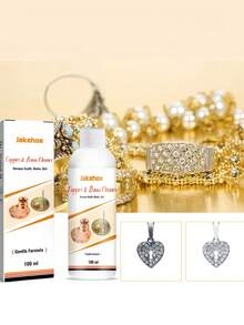 Jewelry Cleaner, Metal Jewelry Cleaning Liquid, Diamond Necklace Tarnish Remover, Silver Polish & Cleaner - Cleans, Shines, Polishes & Prevents Tarnish Main Ingredients