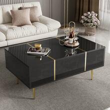 Television Stands & Entertainment Centers - Black + MDF - View 6