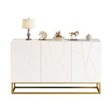 High Gloss Sideboard, Modern Sideboard, Buffet Cabinet With 4 Compartments, Width 130 - 1 - View 9